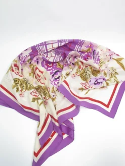 Women’s Colourful Large Vintage Silk Scarf