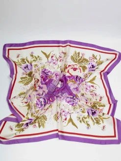 Women’s Colourful Large Vintage Silk Scarf