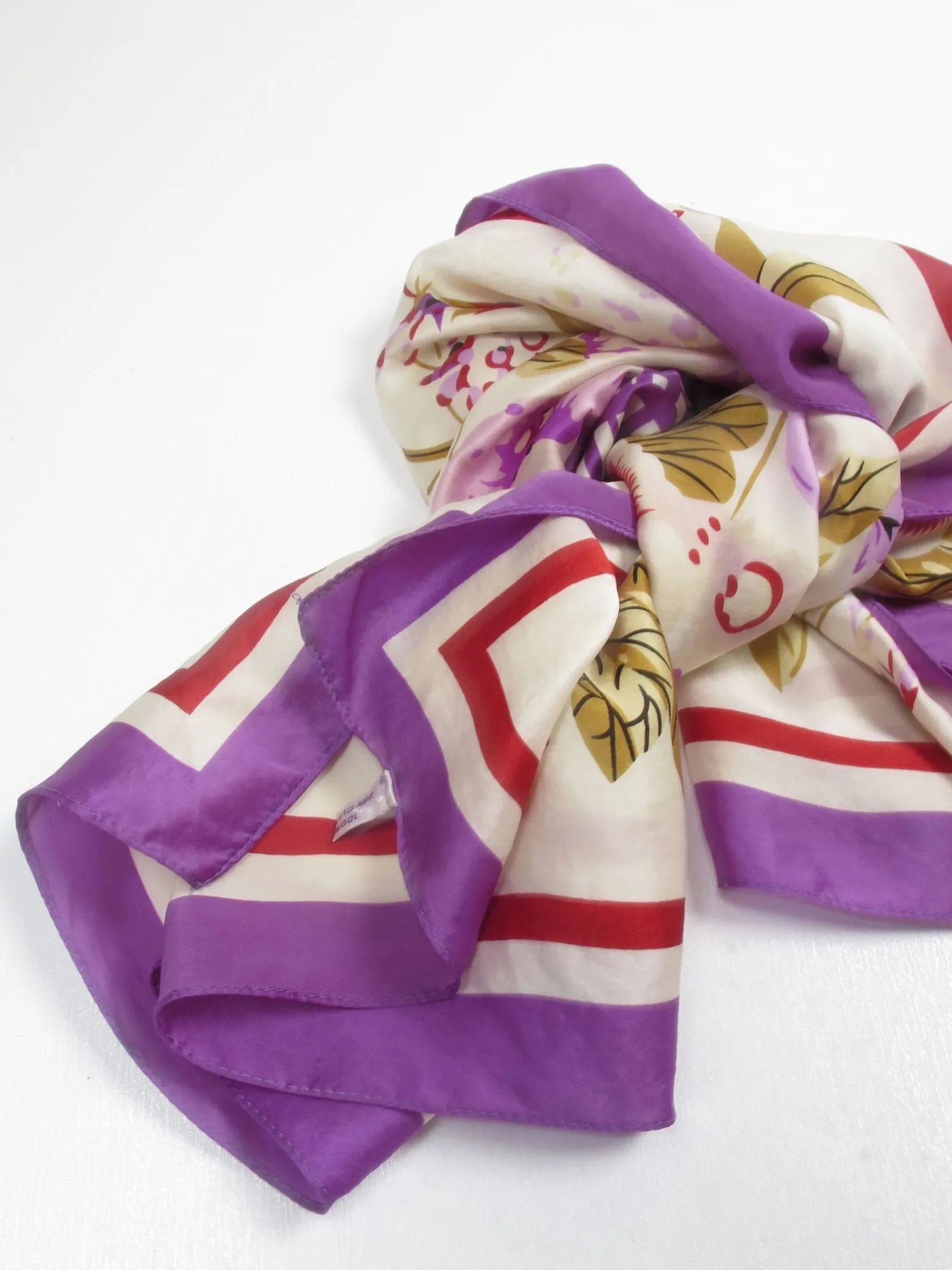 Women’s Colourful Large Vintage Silk Scarf