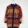 Women's Colourful Vintage Cardigan Lined  M/L