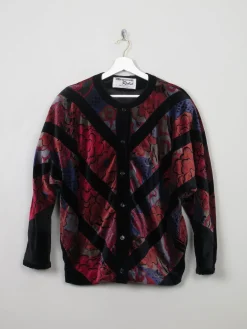 Women’s Colourful Vintage Velvet Bomber Jacket S/M