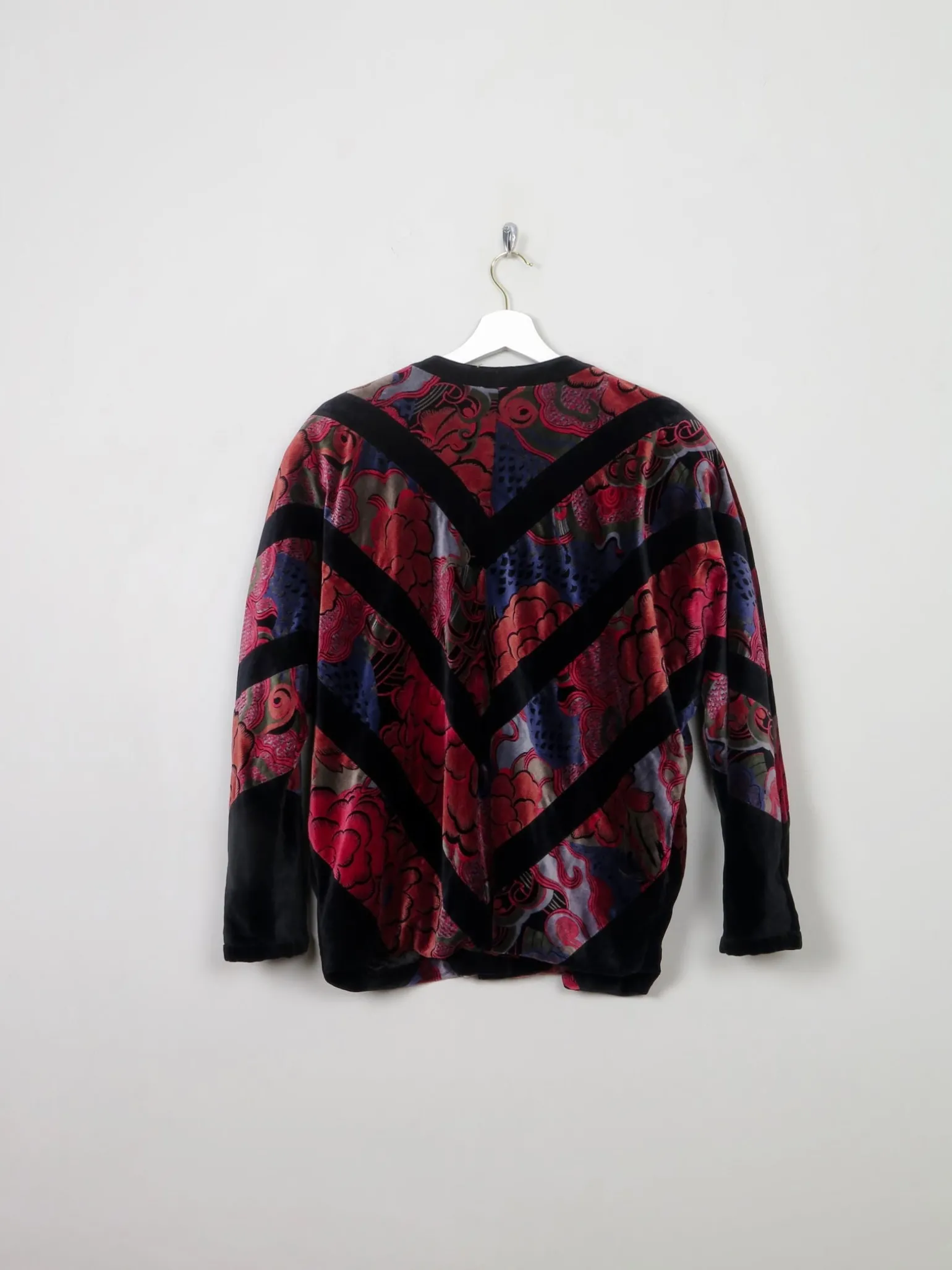 Women’s Colourful Vintage Velvet Bomber Jacket S/M