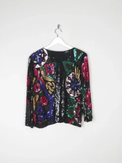 Women’s Colourful Vintage Beaded Jacket S