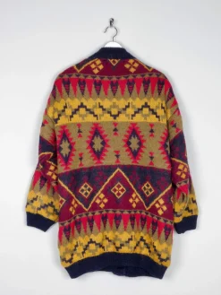 Women's Colourful Vintage Cardigan Lined  M/L