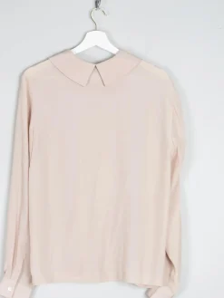 Women's Cream Vintage Blouse With Long Sleeves M/L