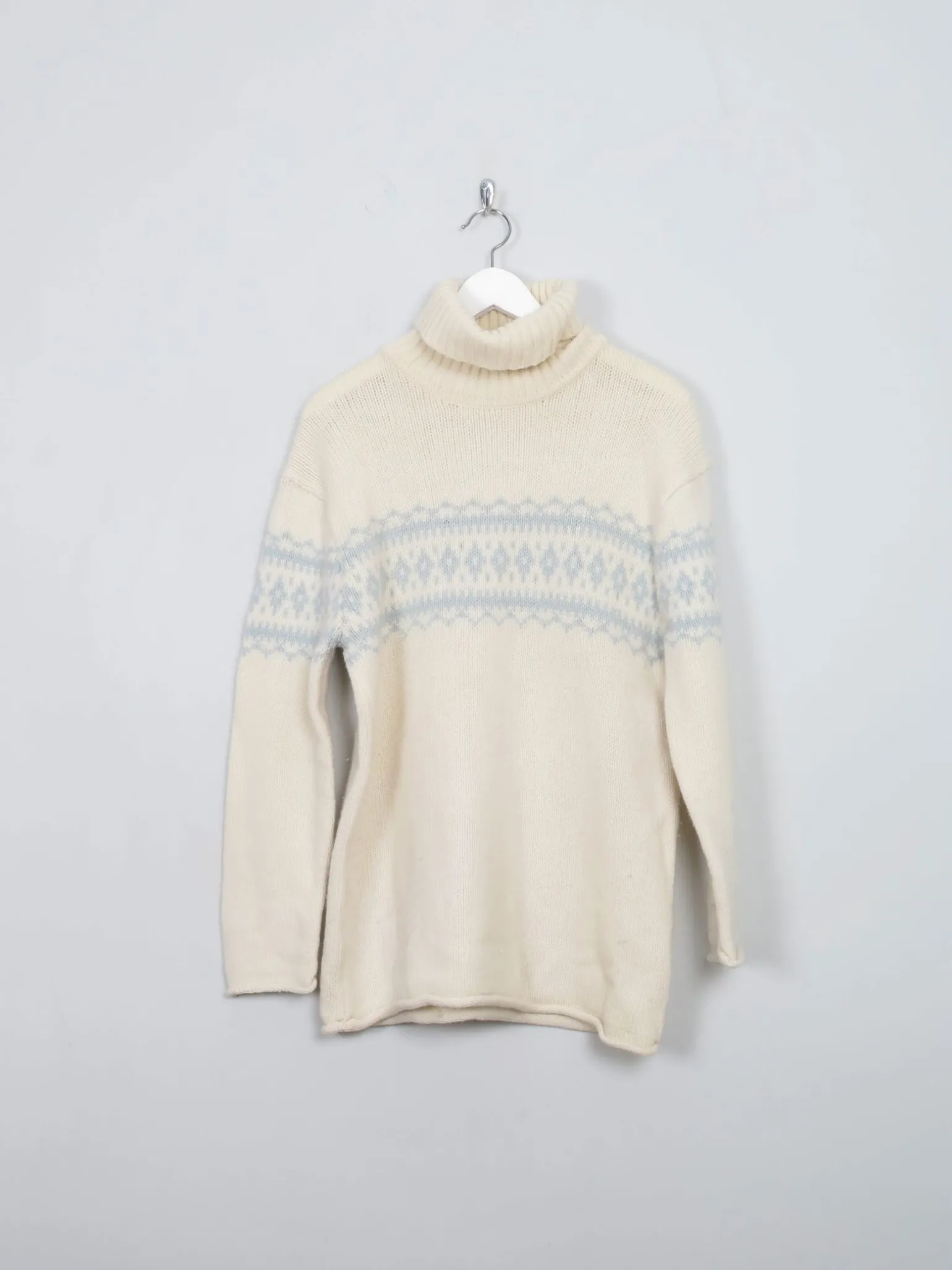 Women's Cream Vintage Marc O Polo Turtle Neck Jumper M