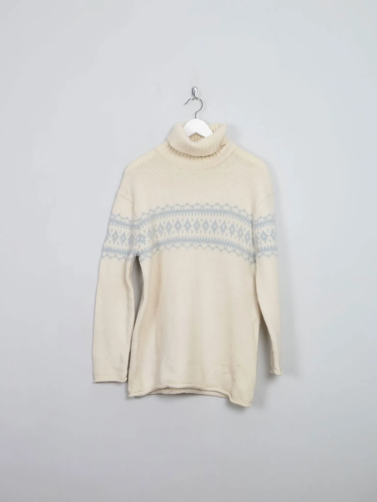 Women's Cream Vintage Marc O Polo Turtle Neck Jumper M