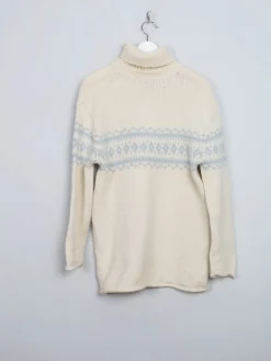 Women's Cream Vintage Marc O Polo Turtle Neck Jumper M