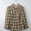 Women's Cream Vintage Tweed Jacket 1960s 12/14