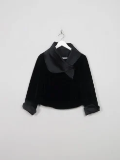 Women's Cropped Velvet Jacket S