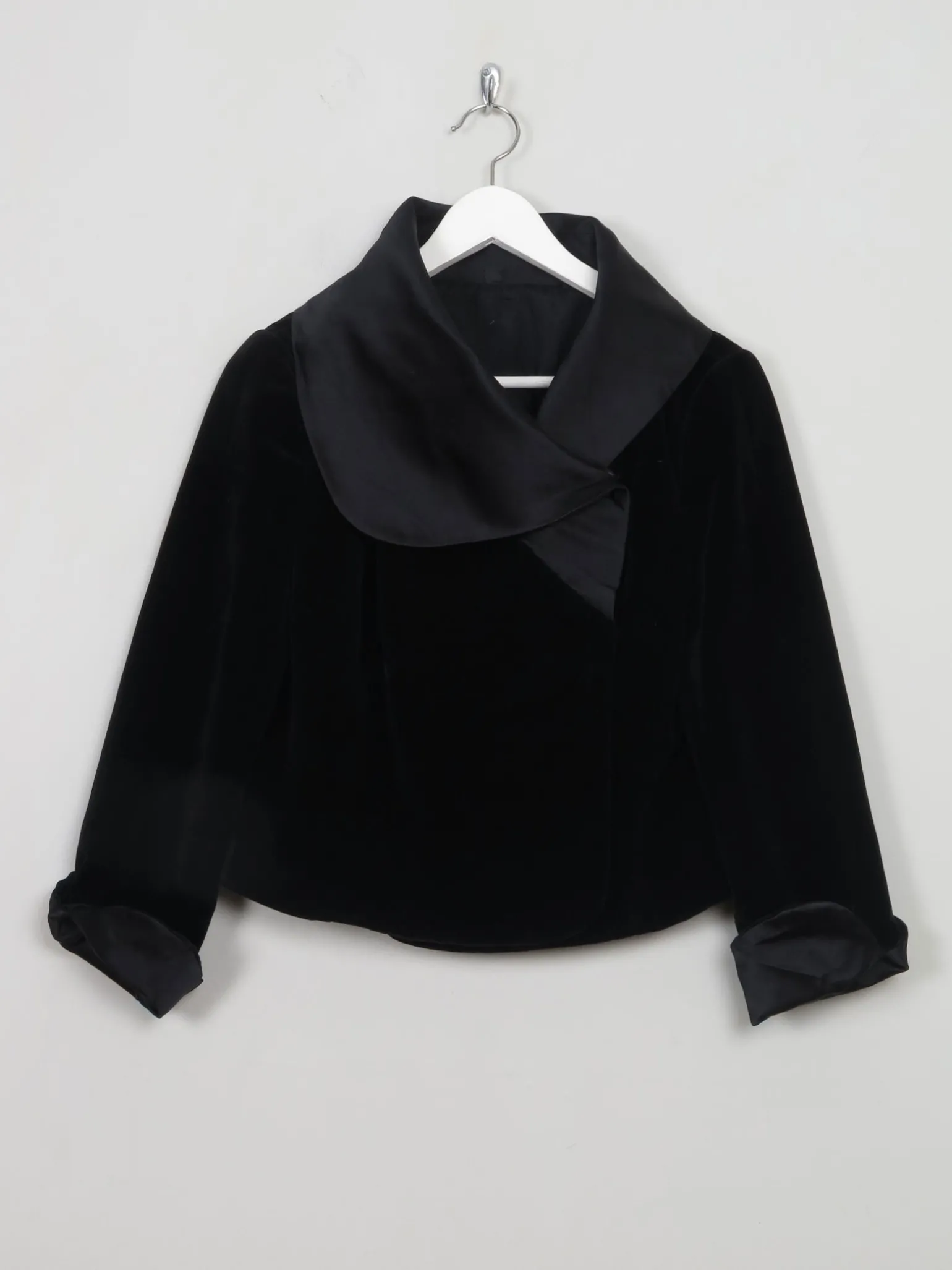 Women's Cropped Velvet Jacket S
