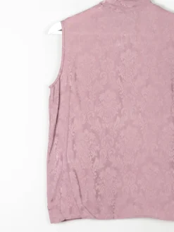 Women's Dusty Pink Vintage Silk Blouse XS