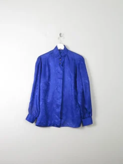 Women's Electric Blue Vintage Blouse M