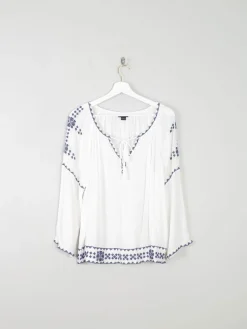 Women's Embroidered Ethnic Vintage Style Top M/L