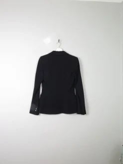Women's Escada Black Fitted Vintage Jacket XS 6/8
