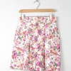 Women’s Floral Vintage Bermuda Shorts S
