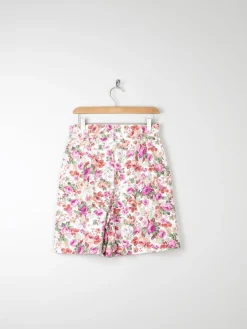 Women’s Floral Vintage Bermuda Shorts S