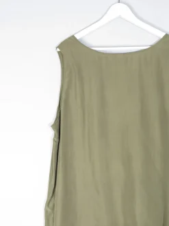 Women’s Green Silk Vintage Vest Top XL