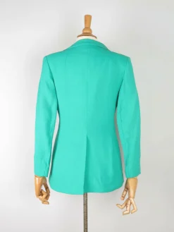 Women's Green Vintage 1970s Linen Blazer 8/10