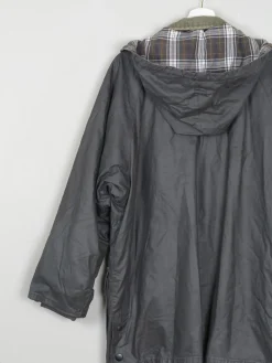 Women's Green Vintage Wax Jacket With Hood M/L