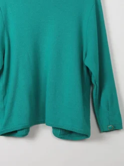 Women's Green Vintage Wool Cardigan M/L