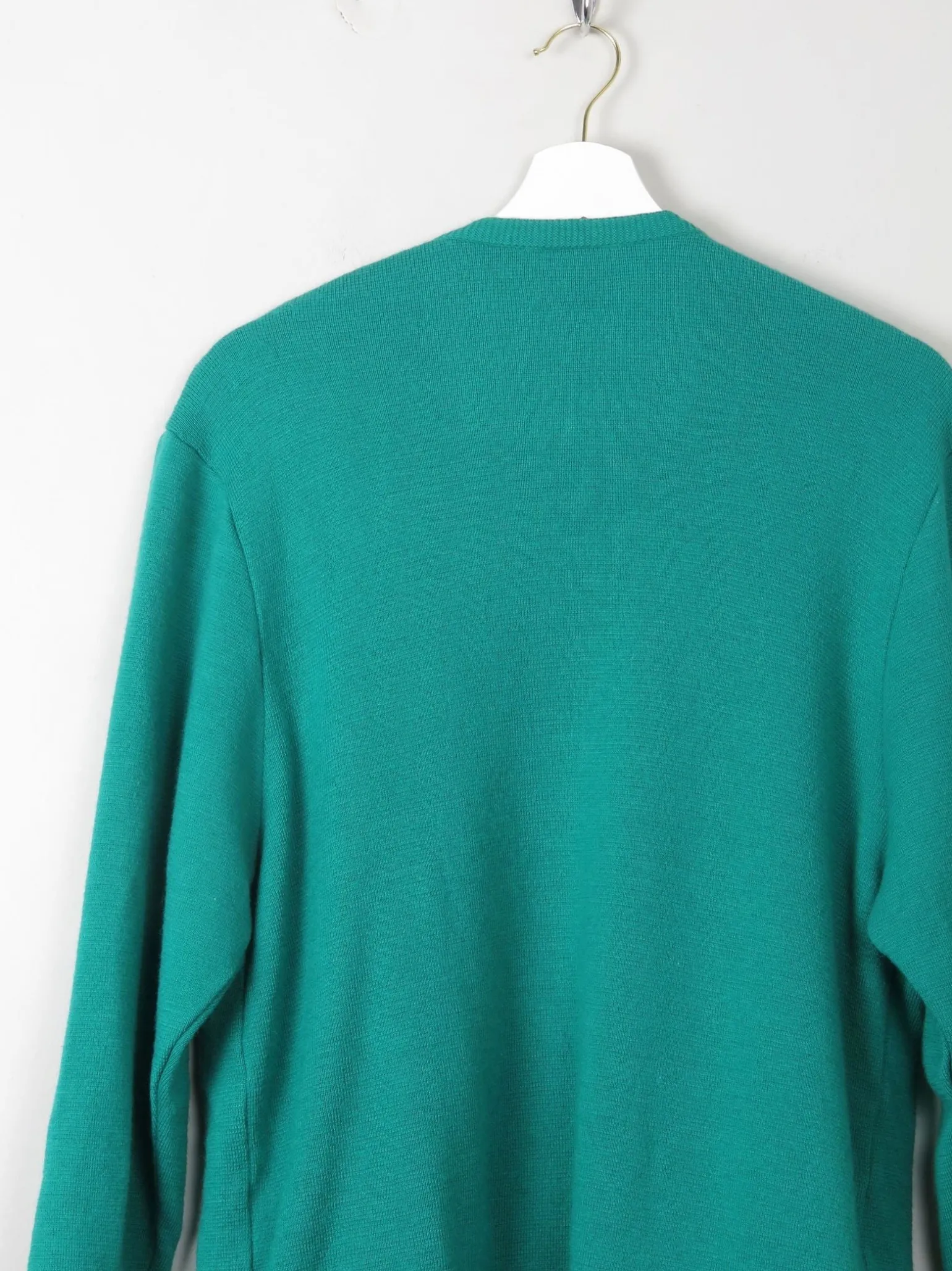 Women's Green Vintage Wool Cardigan M/L