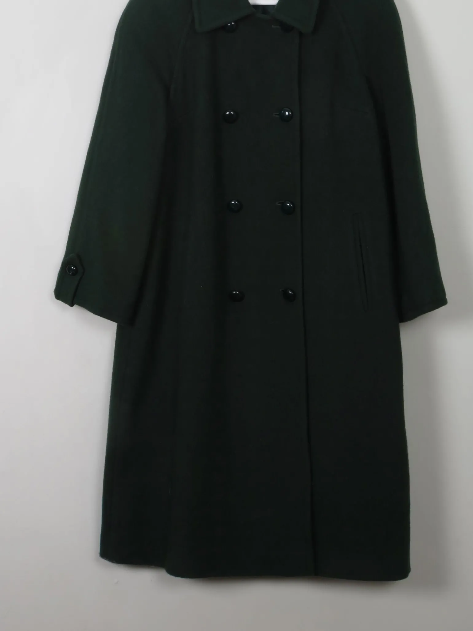 Women's Green Wool Vintage Coat Windsmoor M/L