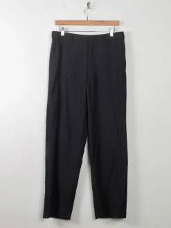 Women's Grey Vintage Trousers Tapered Leg S