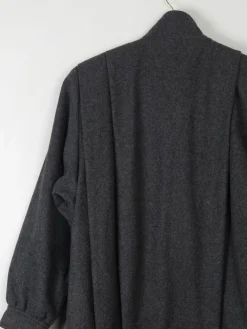 Women's Grey Wool Pleated Jacket S/M