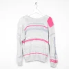 Women's Grey/Silver & Coloured Vintage Jumper S/M
