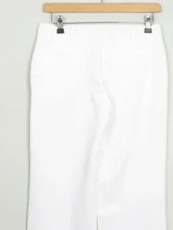 Women's Italian Cream/Off White Boot Cut 90s Tailored Trousers 8/10 28W