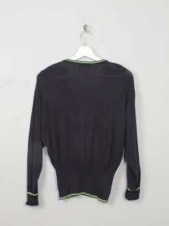 Women’s Laurel Wrap Over Navy Cotton Jumper M