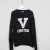 Women's Lee Cheer Team Black Vintage Sweatshirt L