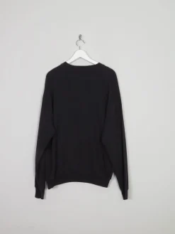 Women's Lee Cheer Team Black Vintage Sweatshirt L
