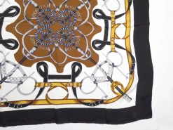 Women's Libra Vintage Silk Scarf Horse Bit Print Large
