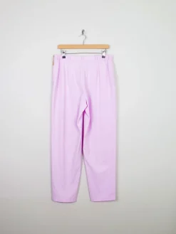 Women’s Lilac Vintage High Waist Slightly Cropped Trousers 14 33W