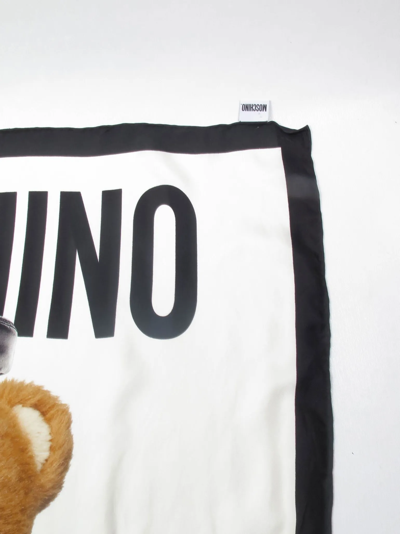 Women’s Moschino Silk Teddy Scarf