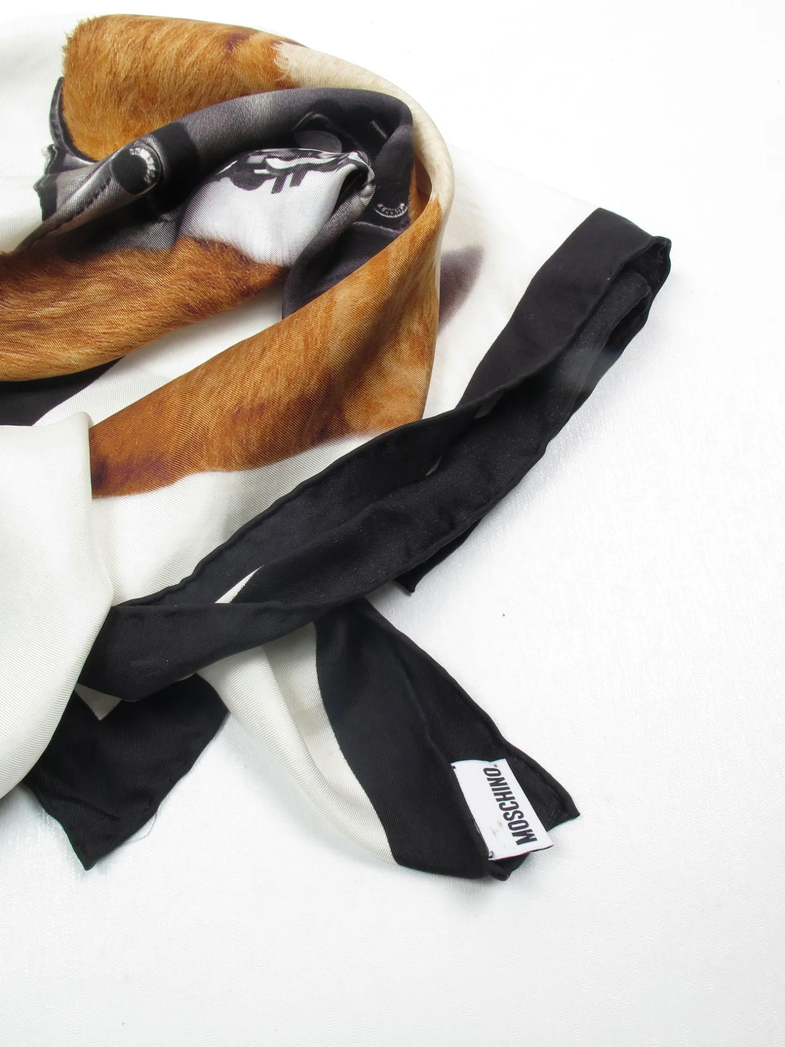 Women’s Moschino Silk Teddy Scarf