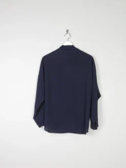 Women’s Navy Betty Jackson Cross Over Blouse 14