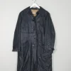 Women’s Navy 1960s Leather Short Coat 12/14