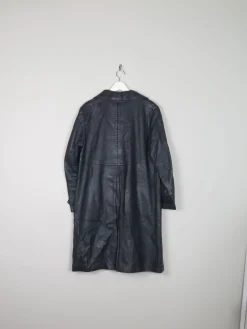 Women’s Navy 1960s Leather Short Coat 12/14