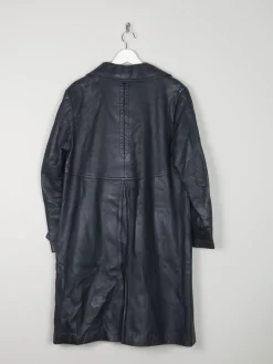 Women’s Navy 1960s Leather Short Coat 12/14