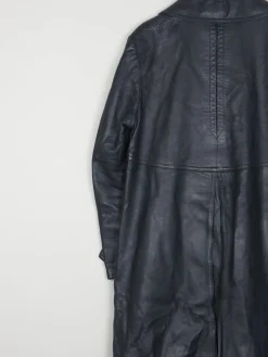 Women’s Navy 1960s Leather Short Coat 12/14