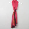 Women's Pink Silk Scarf/Wrap Large