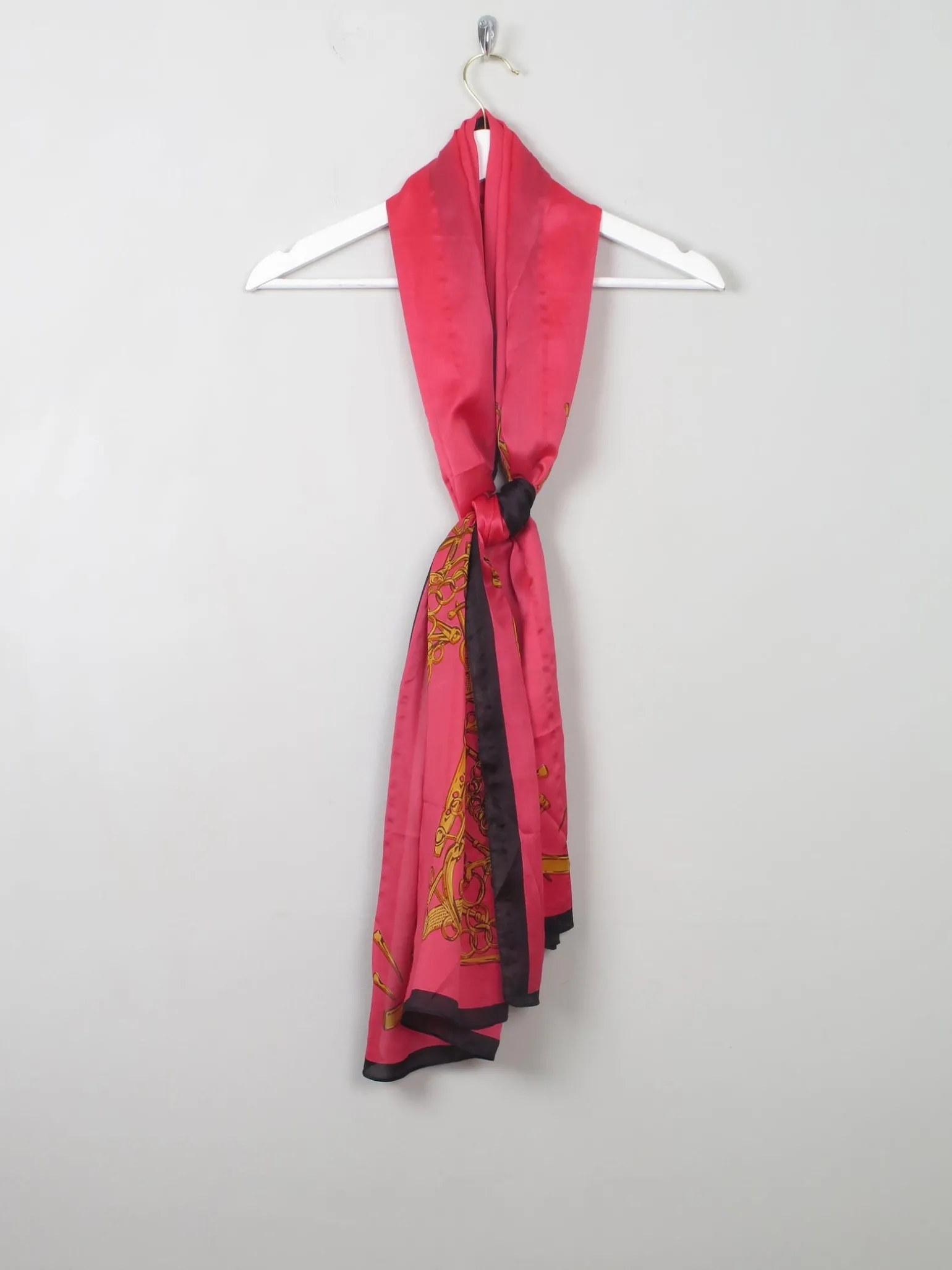 Women's Pink Silk Scarf/Wrap Large