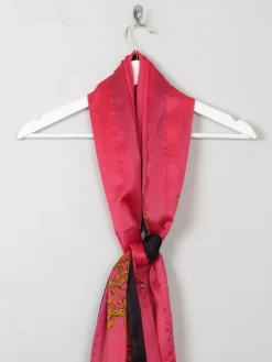 Women's Pink Silk Scarf/Wrap Large