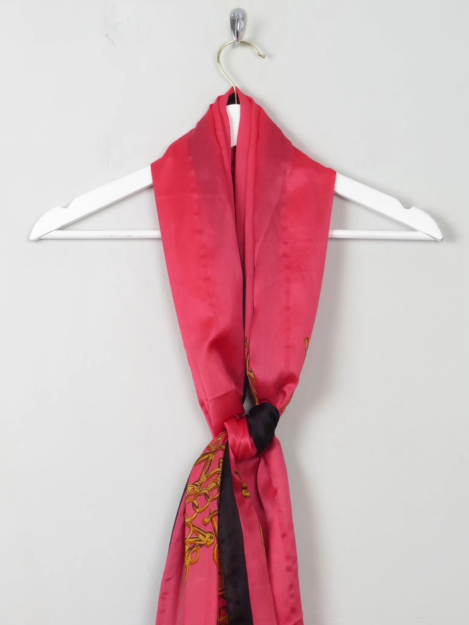 Women's Pink Silk Scarf/Wrap Large