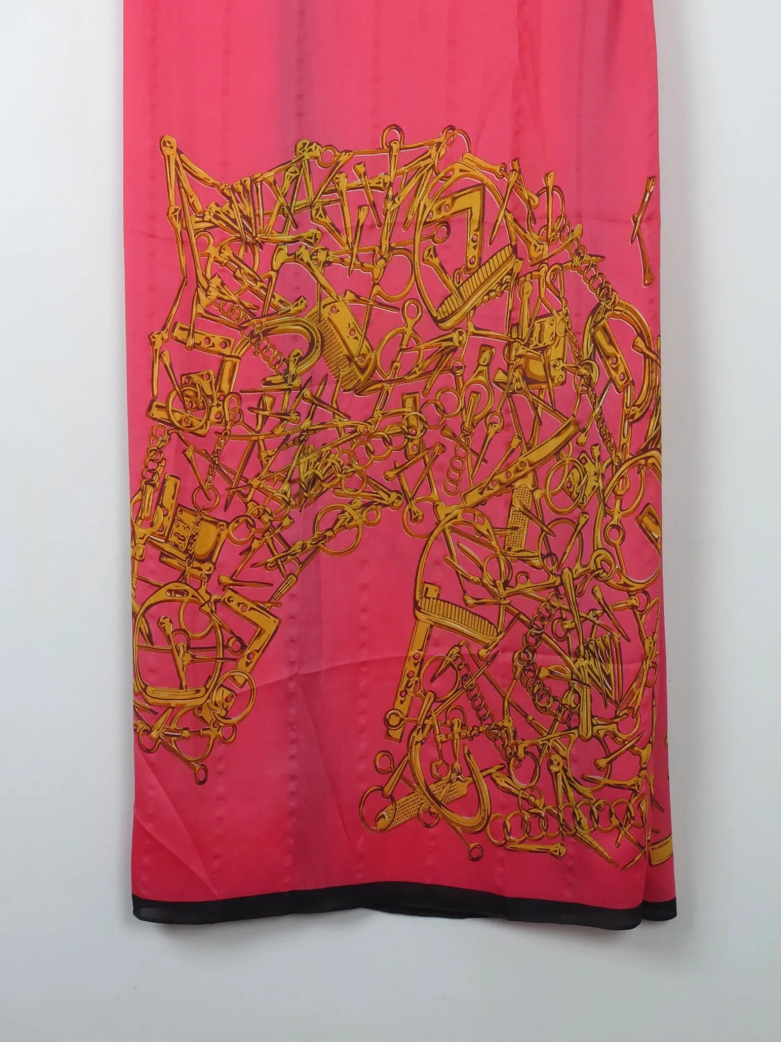 Women's Pink Silk Scarf/Wrap Large