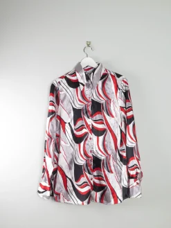 Women's Printed Vintage 1990s Y2K Blouse M/L