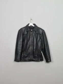Women's Real Biker Leather Jacket S